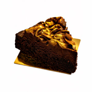 Vegan chocolate banana brownie slice