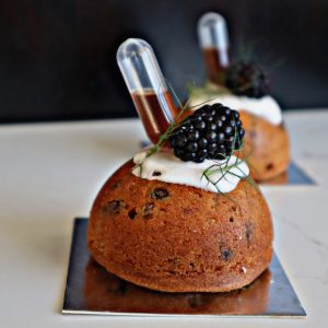 Festive fruit pudding