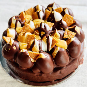 Signature Krembo Chocolate Caramel Cake