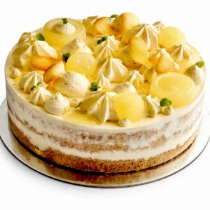 Vanilla and lemon gateau